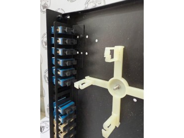 HellermannTyton FBPSBKL-SCKKDX-16VFS Fiber Patch Panel (16-Port SC Simplex)