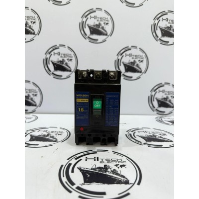 Mitsubishi NF60-SS No-Fuse Breaker (15A, 3 Pole, 600V AC)