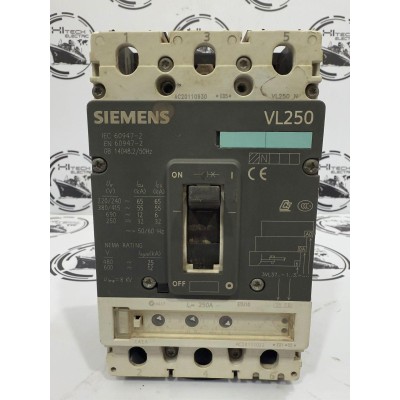 Siemens VL250 Molded Case Circuit Breaker
